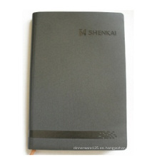 Cuaderno personalizado con cubierta gris, libreta de hojas sueltas para oficina